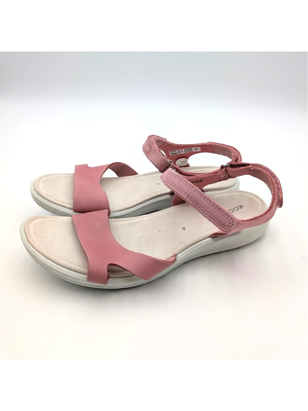 Ecco Cruise II Slide Sandals Adjustable Strap Women's Old Rose Size US9-9.5 EU40